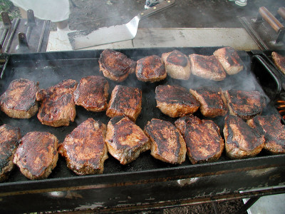Cooking steaks